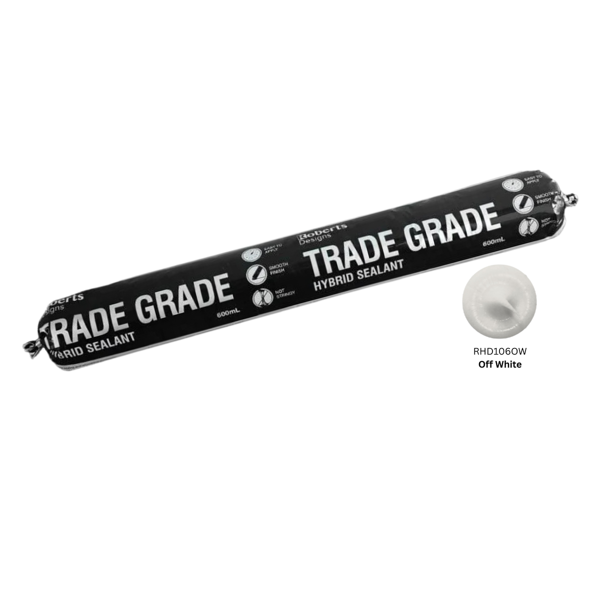 ROBERTS TRADE GRADE HYBRID SEALANT 600ML - OFF WHITE