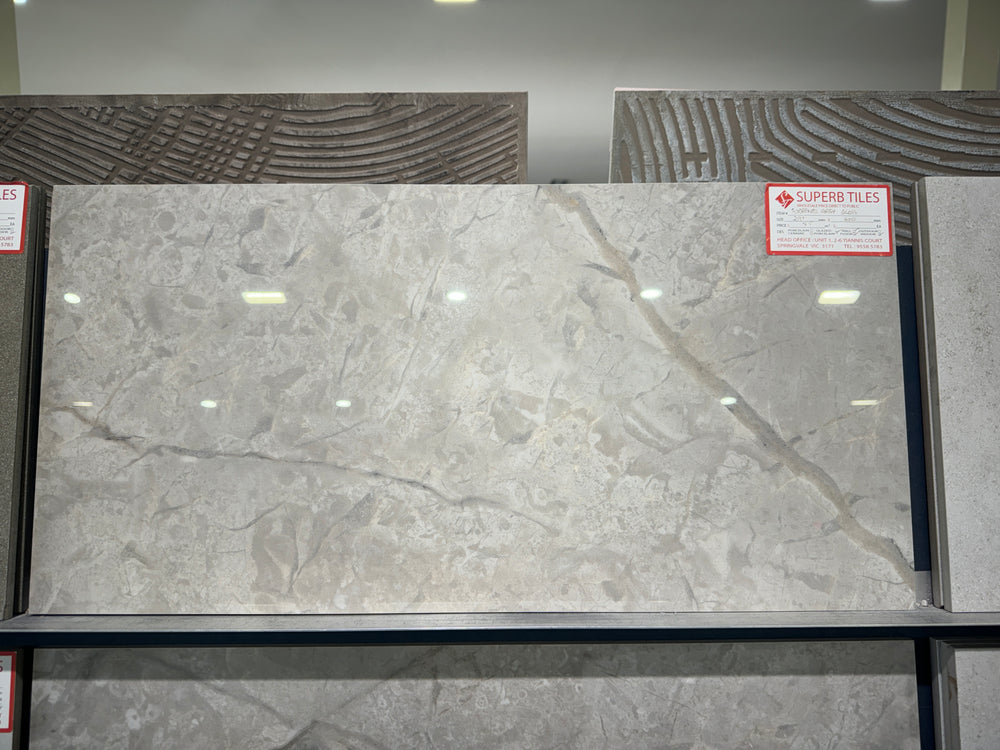 SORRENTO GREY GLOSS 600x600