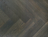 Maywood Manor Black Truffle Herringbone engineered flooring