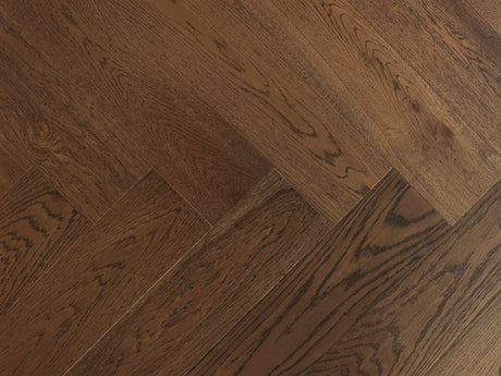 Maywood Manor Mocha Grain Herringbone engineered flooring