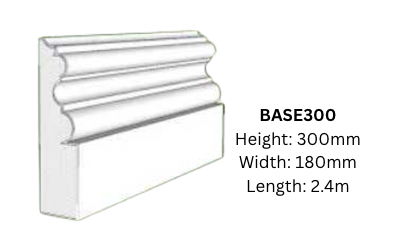PLINTHS/BASE BASE300 FOAM MOULDINGS