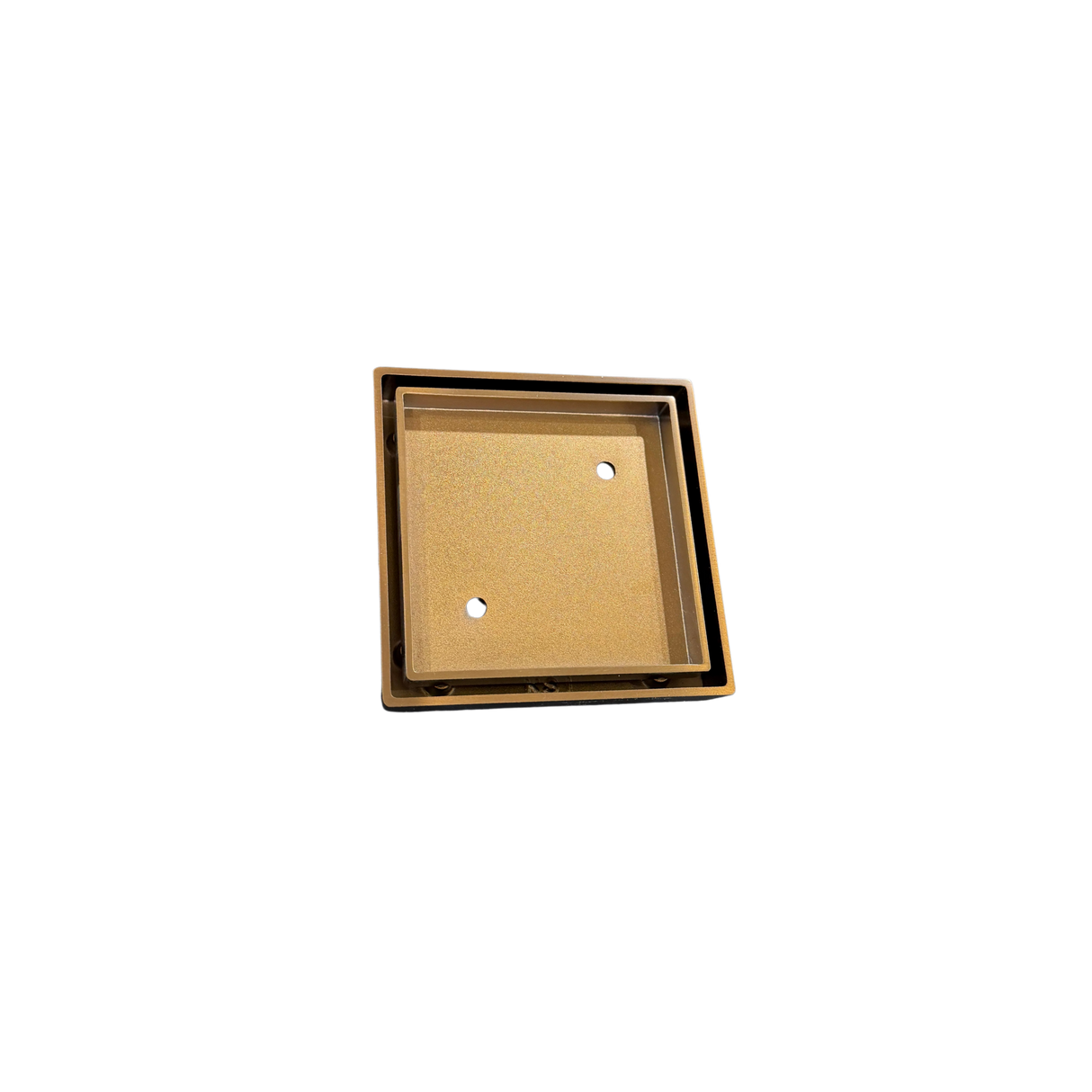 FLOOR GRATE SLIM SQUARE TILE INSERT 115X115 - 75MM WASTE PIPE