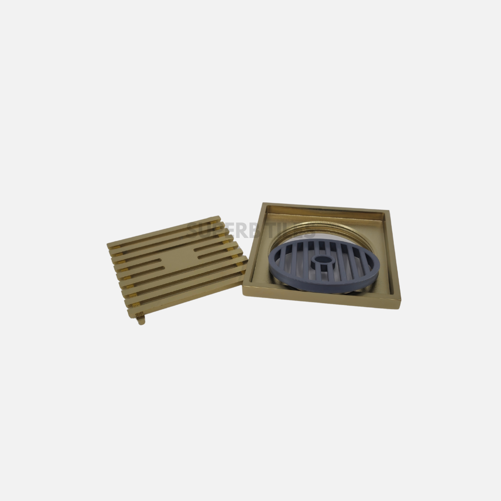 FLOOR GRATE 100X100 - 80MM WASTE PIPE