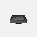FLOOR GRATE SLIM SQUARE TILE INSERT 115X115 - 90MM WASTE PIPE
