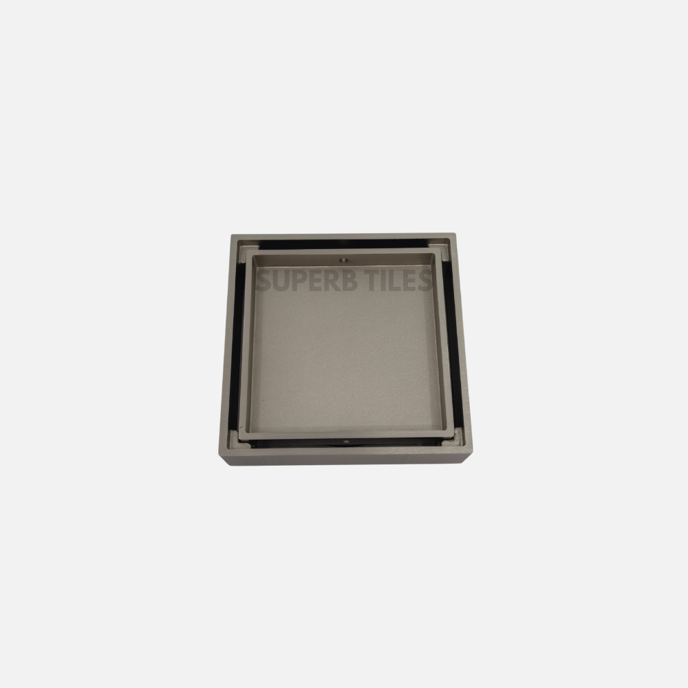 FLOOR GRATE SQUARE TILE INSERT 100X100 - 90MM WASTE PIPE – Superb Tiles