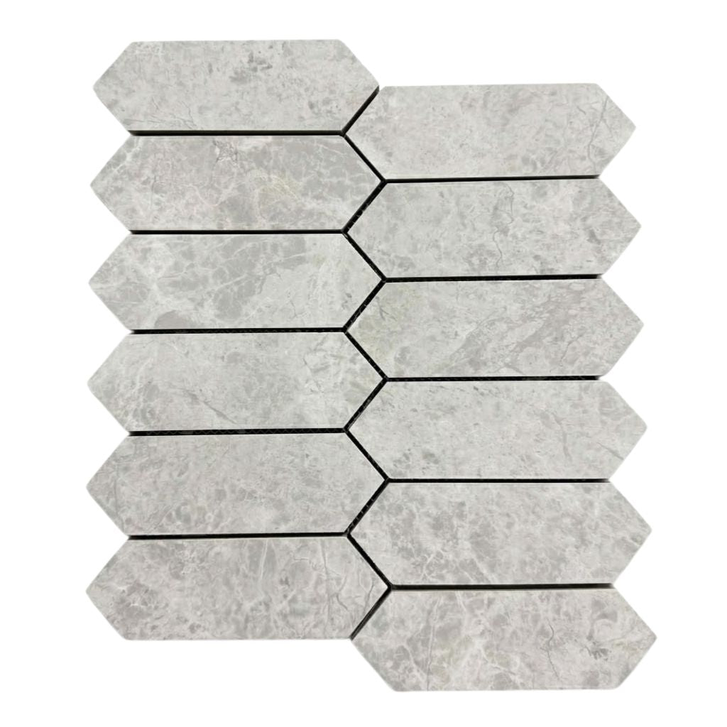 OREO SILVER GREY STRETCH HEX 260X300MM