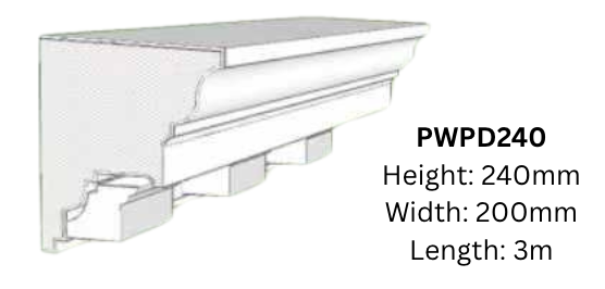 PARPET/EAVE PWPD240 FOAM MOULDINGS
