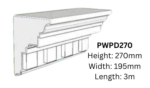 PARPET/EAVE PWPD270 FOAM MOULDINGS