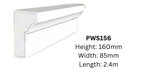 WINDOW SILL PWS156 FOAM MOULDINGS