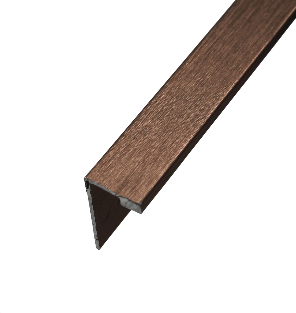 TRIMS - L SHAPE ALUMINIUM 3M - BRUSHED COPPER