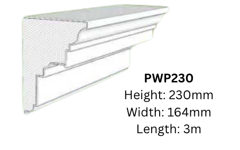 STRING COURSE MOULDED PWP230 FOAM MOULDINGS