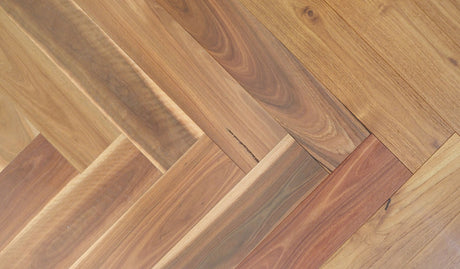 Maywood Bushland Spotted Gum Herringbone engineered flooring
