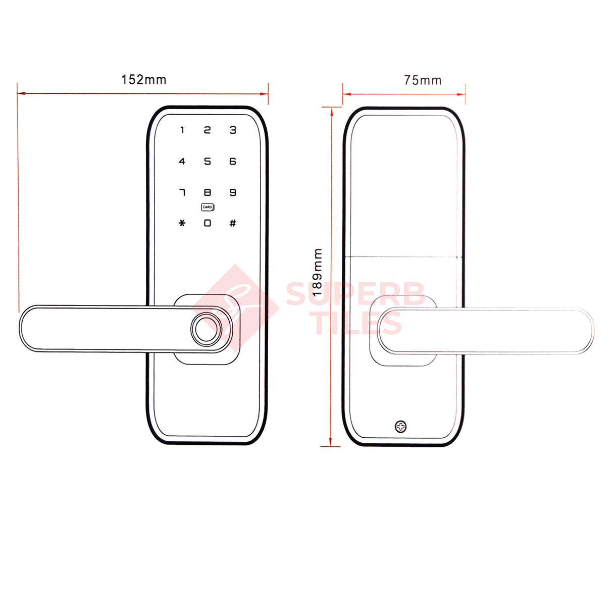 Fingerprint Lock 500x270x440mm